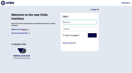 orbis bvd info login